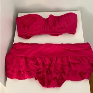 Juicy Couture two-piece Hot pink bathing suit!!!